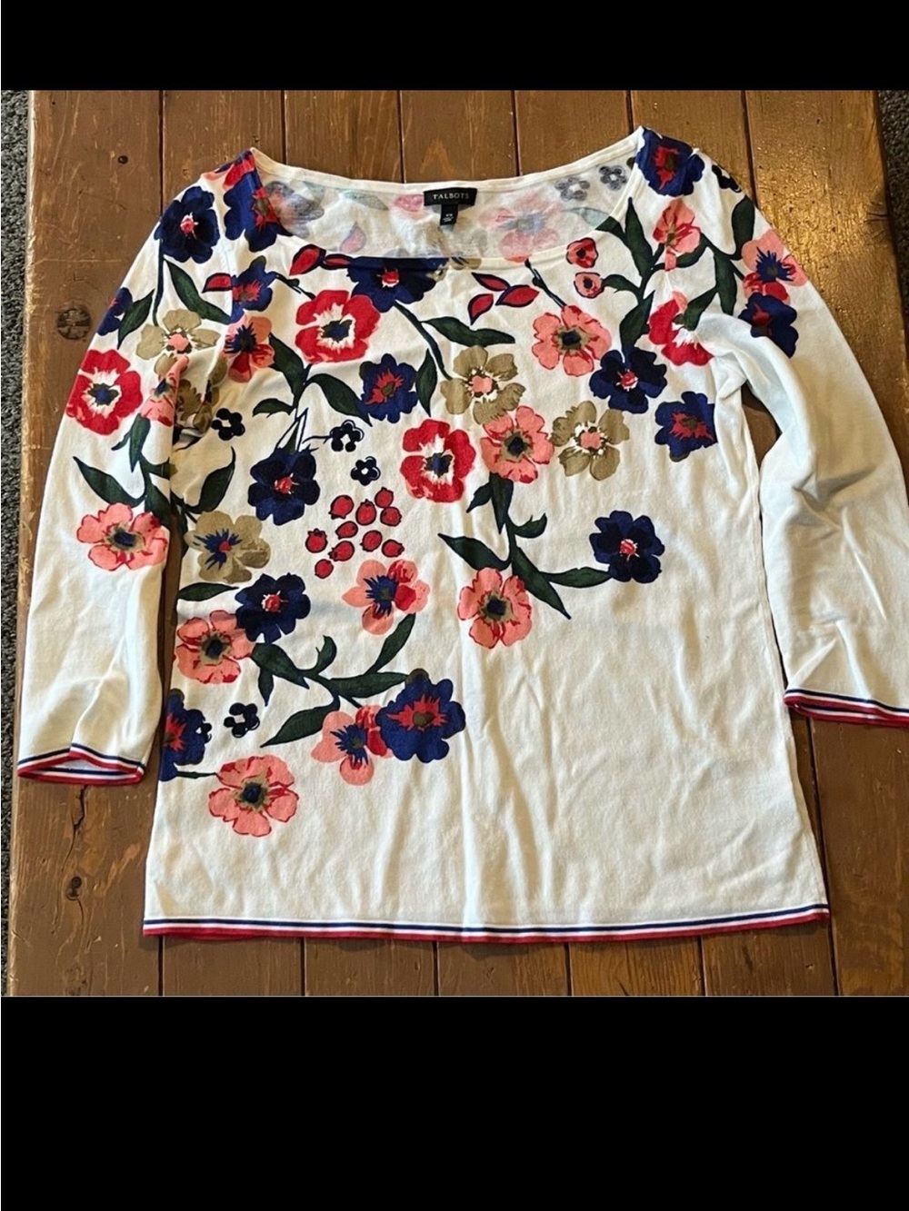 Talbots Floral Top